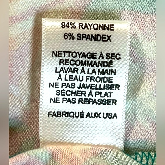 Michael Lauren Cuba T Shirt Dress, Bright Triangle Print, Women’s, Size Small - Picture 8 of 10